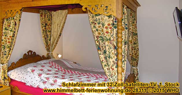 Himmelbett-Ferienwohnung Wilhelm Hermann Oberwesel am Rhein, im Tal der Loreley, Mittelrhein, Rheintal zwischen Mainz, Rdesheim, Bingen, Bacharach, Loreley, St. Goar, Boppard und Koblenz, Deutschland.